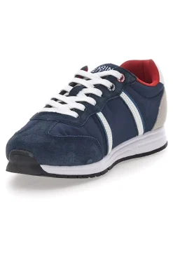 Sneakers Blu e Bianche Con Lacci Marina Militare MM255