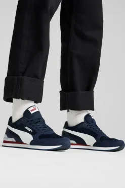 Sneakers blu e bianche in mesh Puma ST Runner v4 Mesh