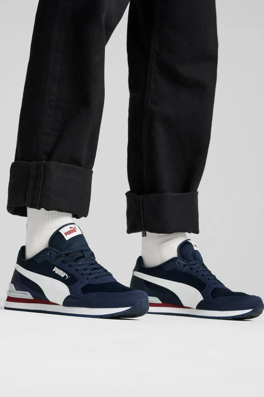 Sneakers blu e bianche in mesh Puma ST Runner v4 Mesh