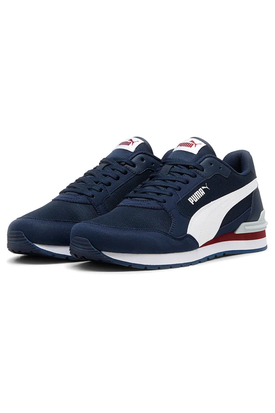 Sneakers blu e bianche in mesh Puma ST Runner v4 Mesh