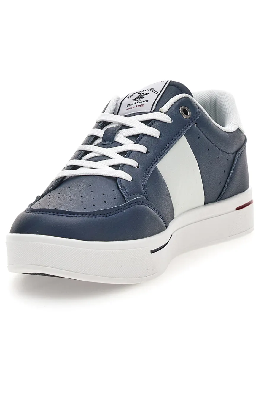 Sneakers Blu e Bianco suola a contrasto Beverly hills polo club BHM614100