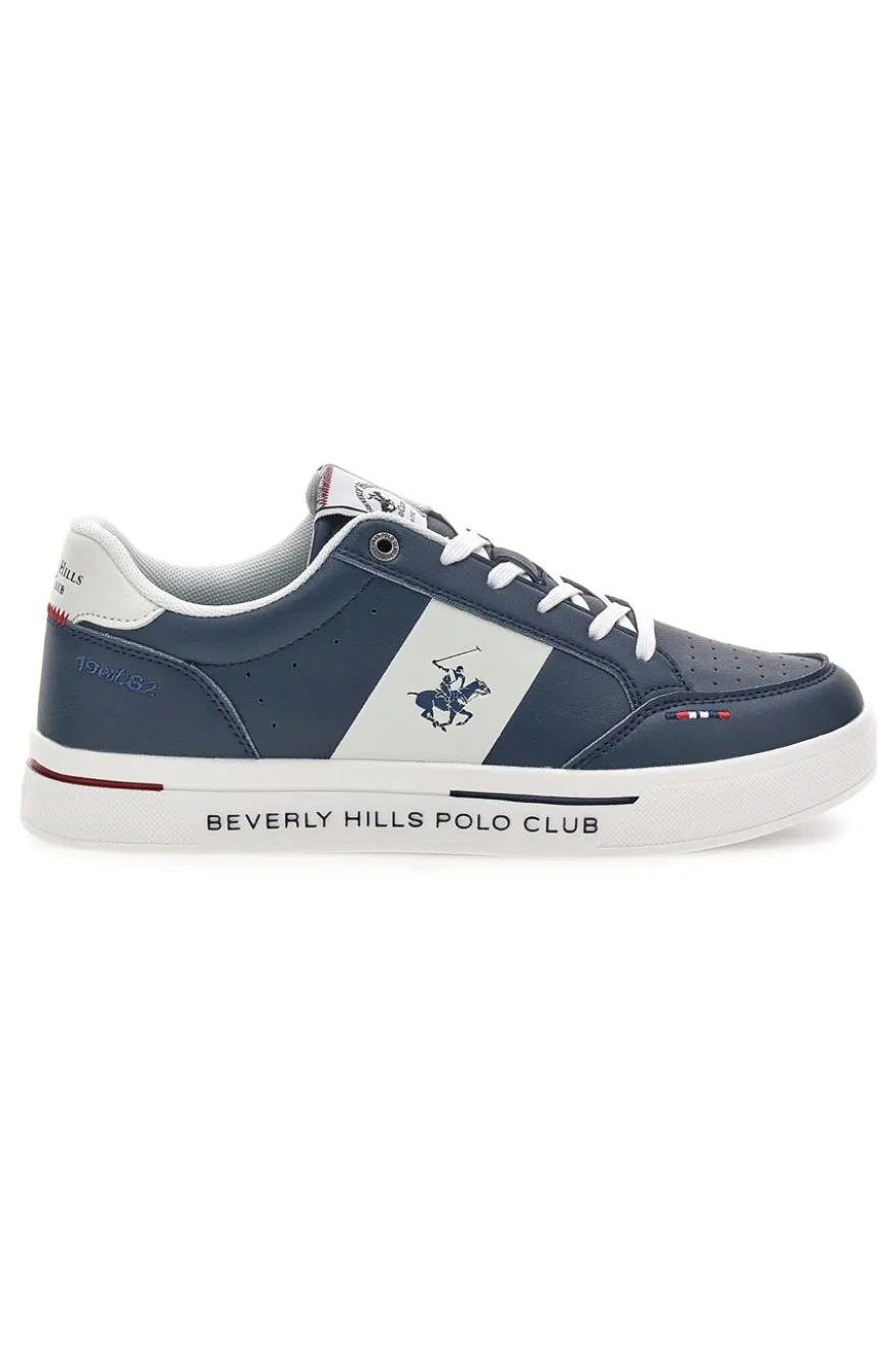 Sneakers Blu e Bianco suola a contrasto Beverly hills polo club BHM614100