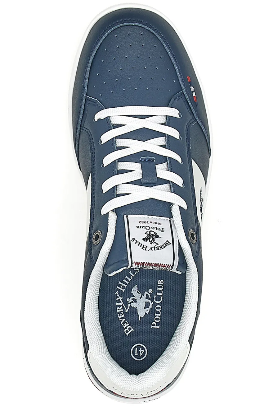 Sneakers Blu e Bianco suola a contrasto Beverly hills polo club BHM614100