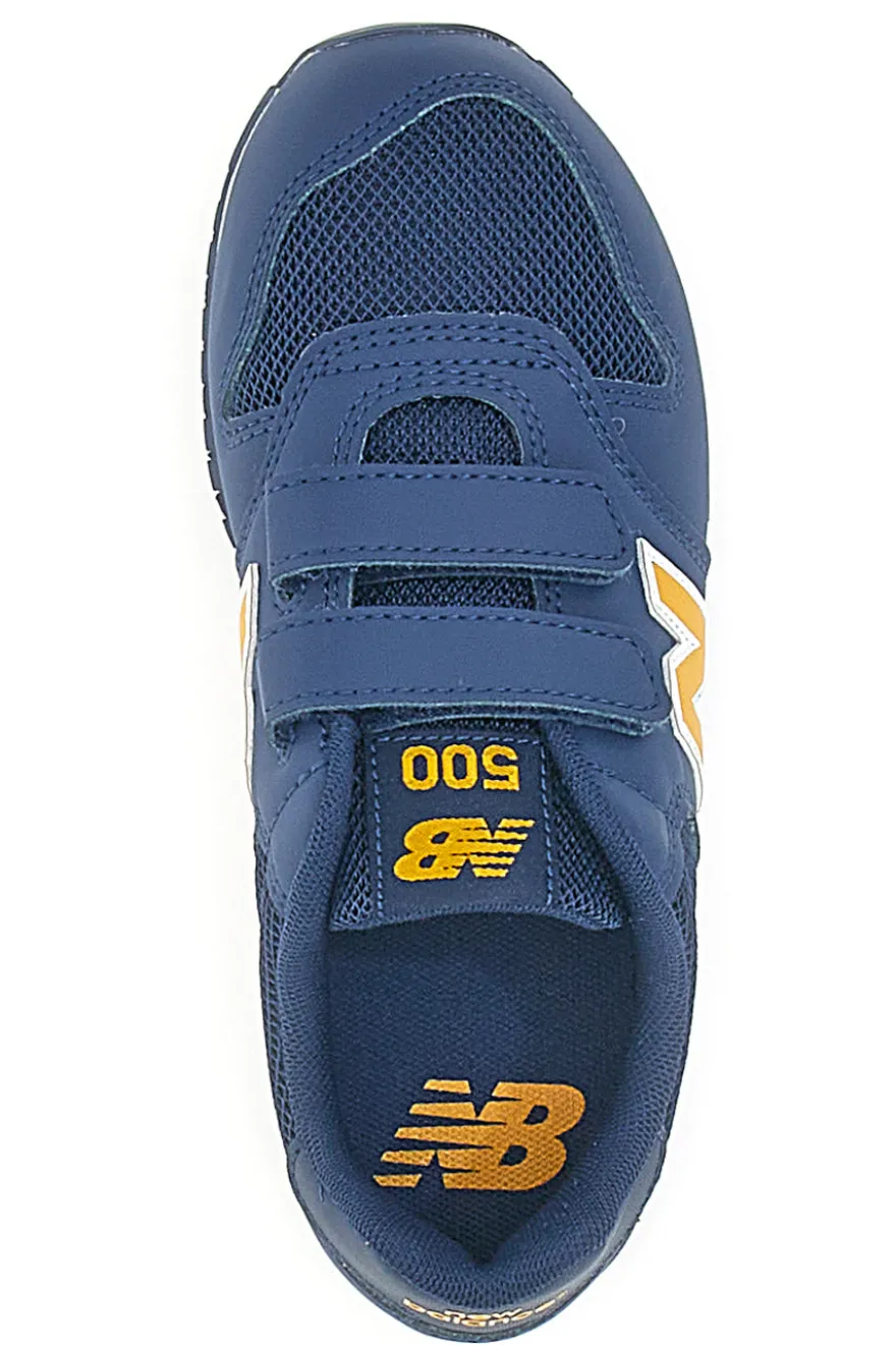 Sneakers Blu e Gialle con Doppio Strap New Balance 500