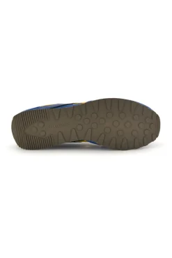 Sneakers blu e gialle con inserti a contrasto Reebok Glide Low