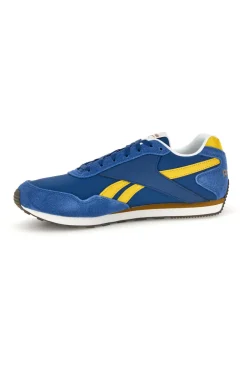 Sneakers blu e gialle con inserti a contrasto Reebok Glide Low
