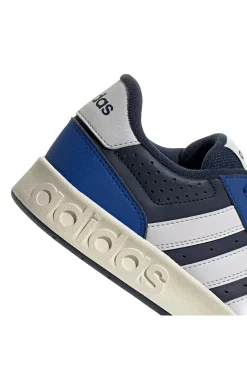 Sneakers blu e navy con dettagli bianchi Adidas Breakbase J