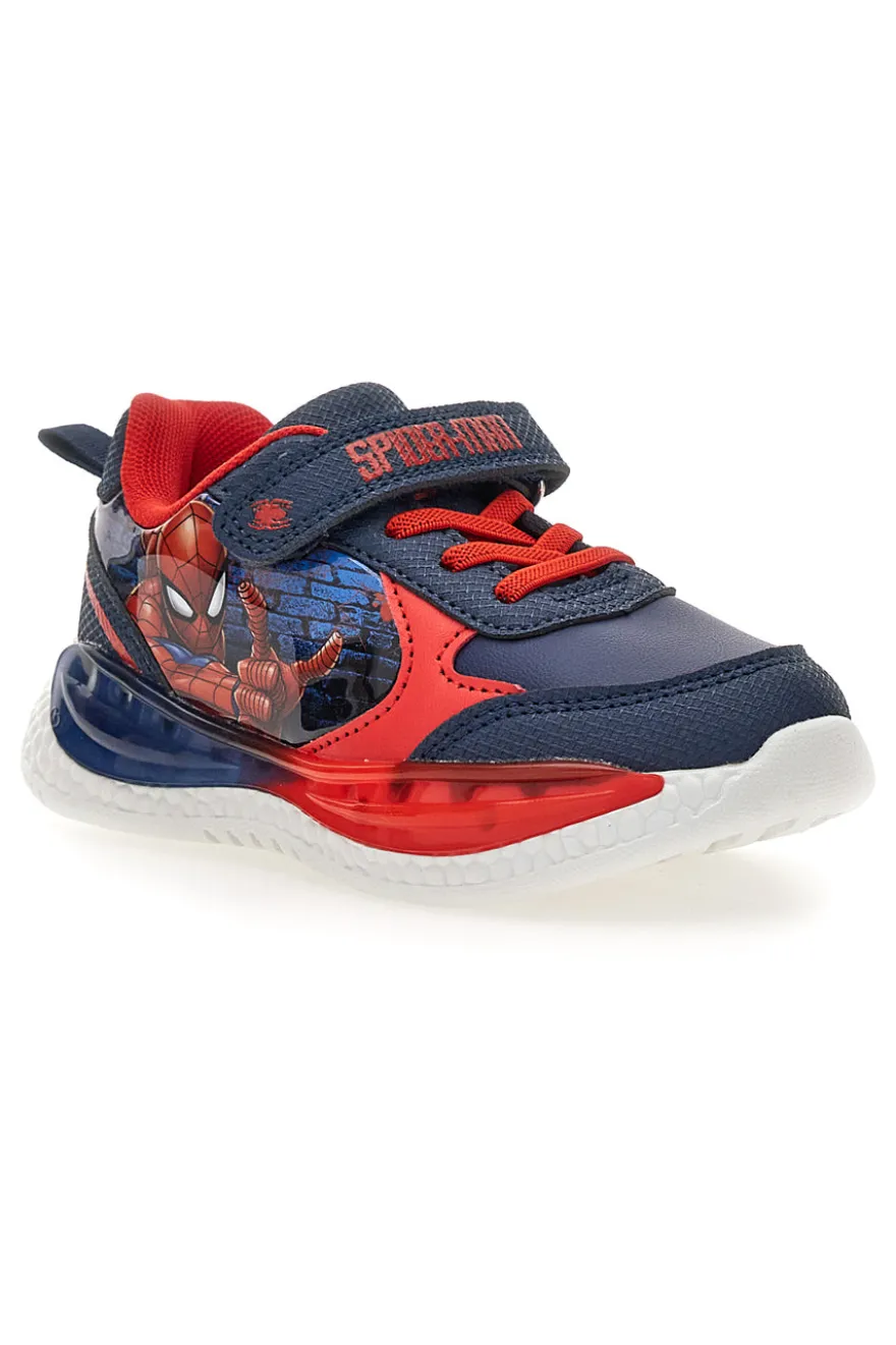 Sneakers blu e rosse con luci Spiderman M13063MC