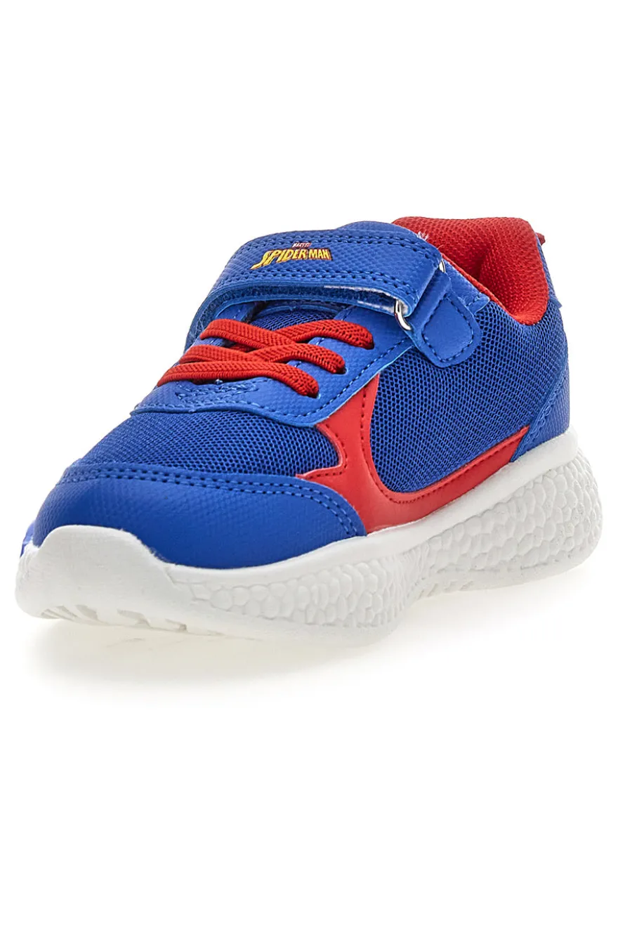 Sneakers blu e rosse con luci Spiderman M14474