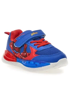 Sneakers blu e rosse con luci Spiderman M14474
