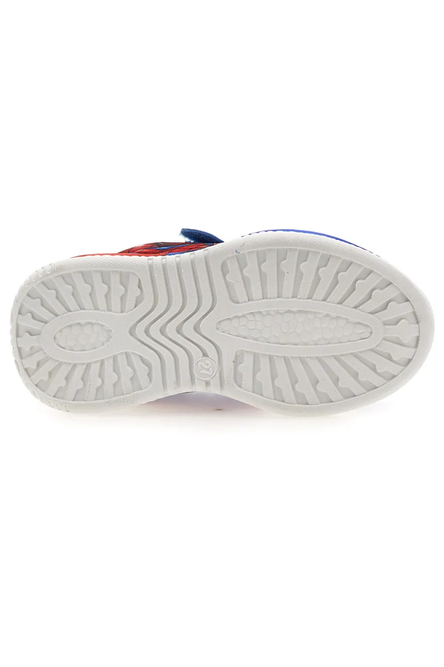 Sneakers blu e rosse con luci Spiderman M14474