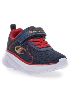 Sneakers blu e rosse con strappo Champion HRO J B TD