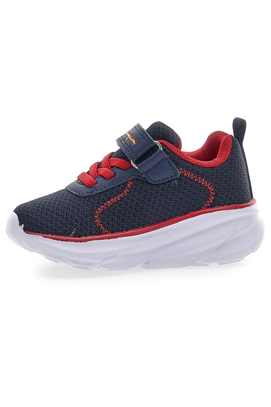 Sneakers blu e rosse con strappo Champion HRO J B TD