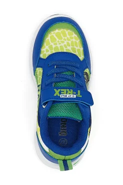 Sneakers Blu e Verdi con Luci e Velcro DINOSAURO S8020112T