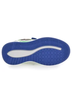 Sneakers Blu e Verdi con Luci e Velcro DINOSAURO S8020112T