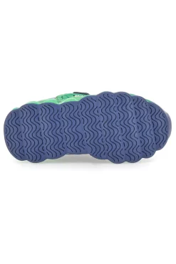 Sneakers blu e verdi con luci Dinosaur S8020195S