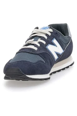 Sneakers Blu Eclissi Con Inserti In Vera Pelle New Balance 373