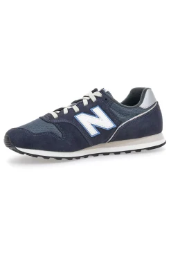 Sneakers Blu Eclissi Con Inserti In Vera Pelle New Balance 373