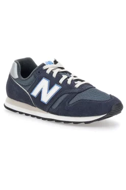 Sneakers Blu Eclissi Con Inserti In Vera Pelle New Balance 373