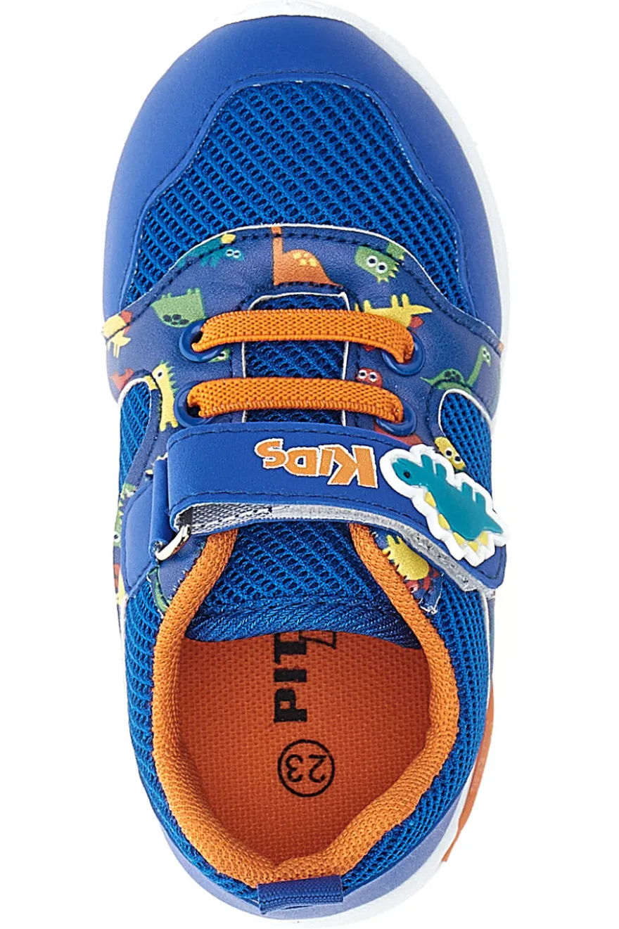 Sneakers Blu in Fantasia con Dinosauri Pitt Kids 2380