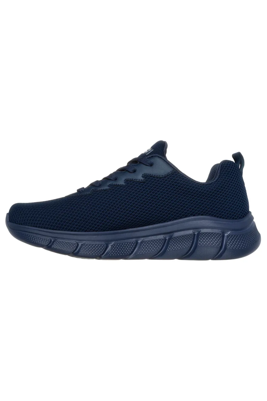 Sneakers blu in knit ammortizzate Skechers Bobs B Flex Chill Edge