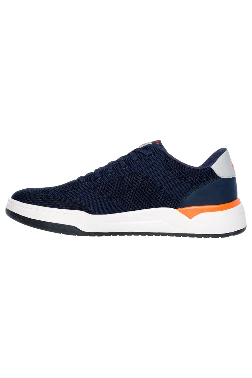 Sneakers blu in maglia tecnica con Memory Foam Skechers Corliss Dorset