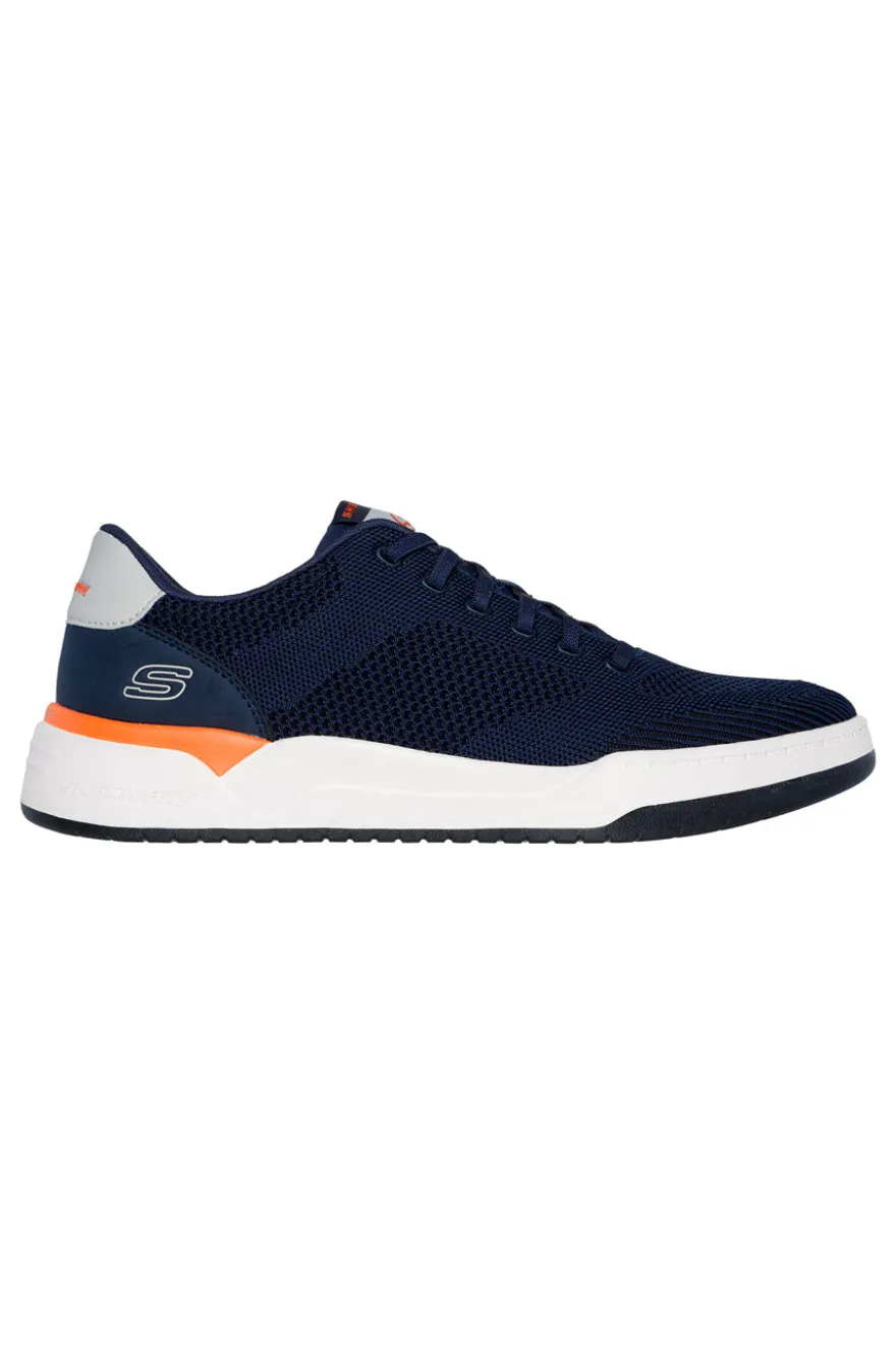 Sneakers blu in maglia tecnica con Memory Foam Skechers Corliss Dorset