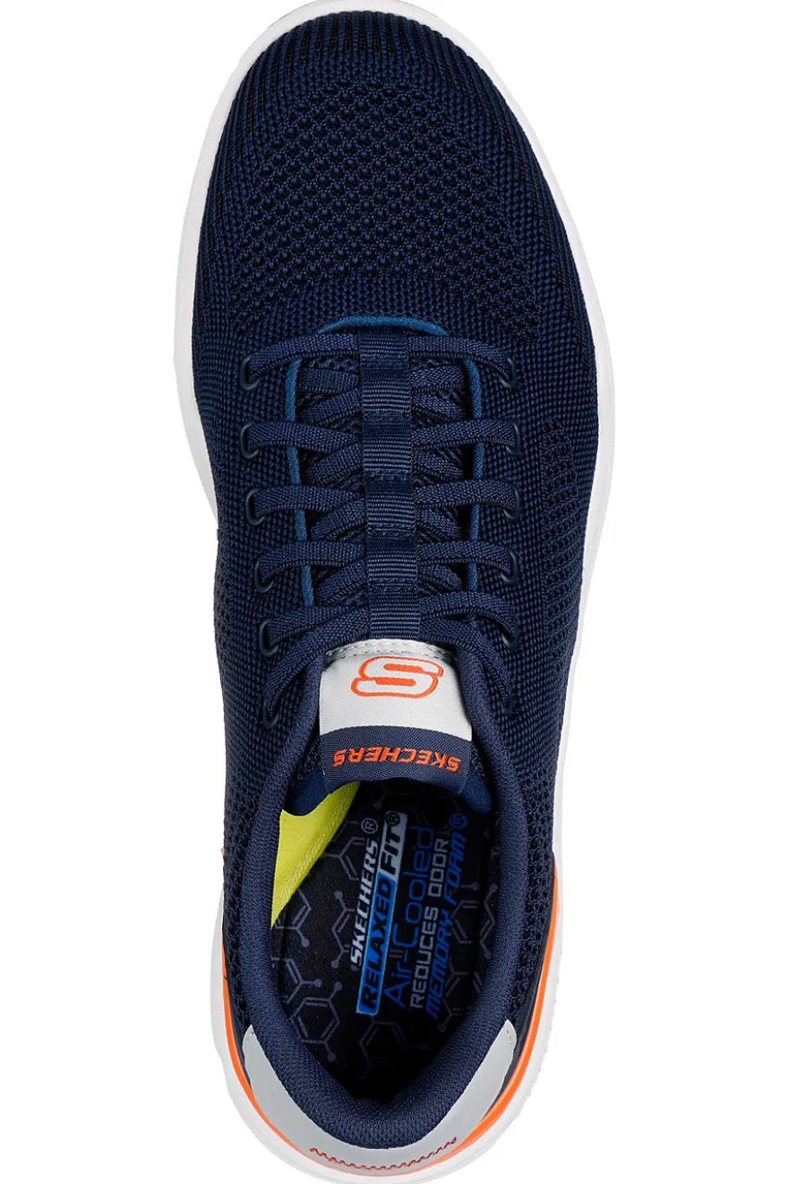 Sneakers blu in maglia tecnica con Memory Foam Skechers Corliss Dorset