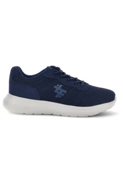 Sneakers blu in mesh con suola grigia 2t2l 155BK070903