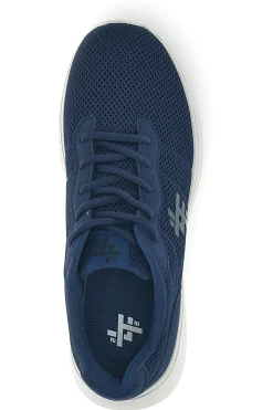 Sneakers blu in mesh con suola grigia 2t2l 155BK070903