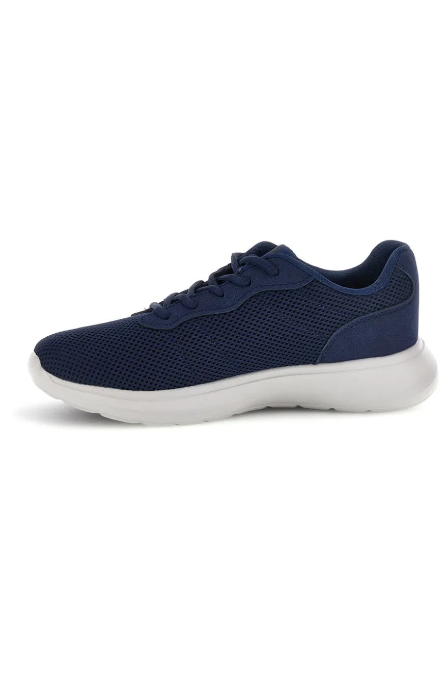 Sneakers blu in mesh con suola grigia 2t2l 155BK070903