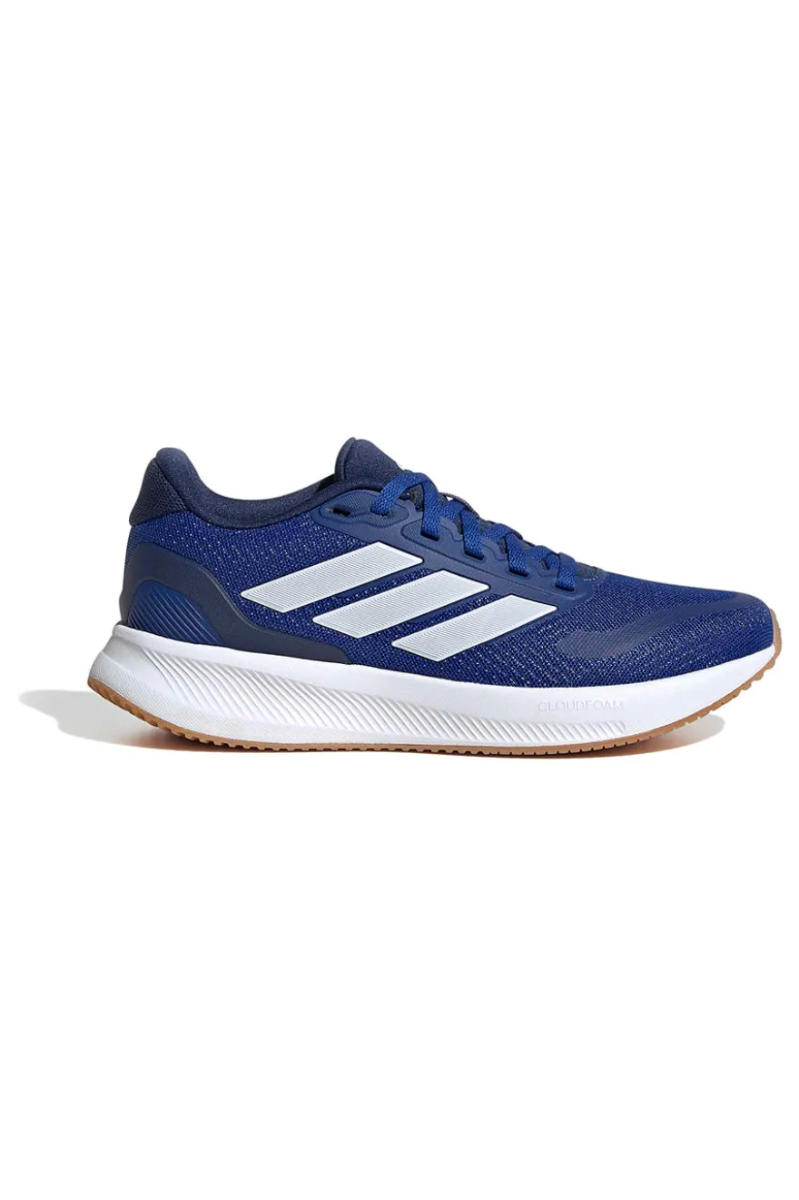 Sneakers blu in mesh con suola ammortizzata Adidas Runfalcon 5 J