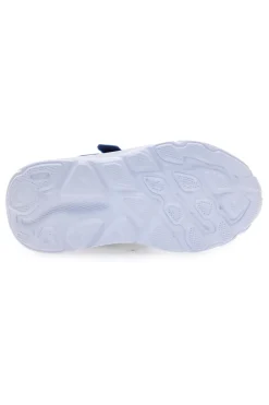 Sneakers blu in mesh con suola chunky e dettagli verdi Champion HRO J B PS Low Cut