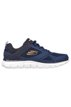 Sneakers blu in mesh stringate Skechers Track Syntac