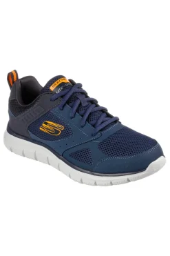 Sneakers blu in mesh stringate Skechers Track Syntac