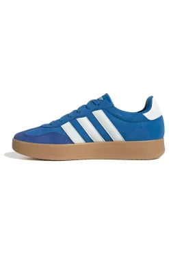 Sneakers blu in pelle con suola gum Adidas Barreda