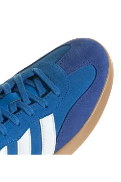 Sneakers blu in pelle con suola gum Adidas Barreda