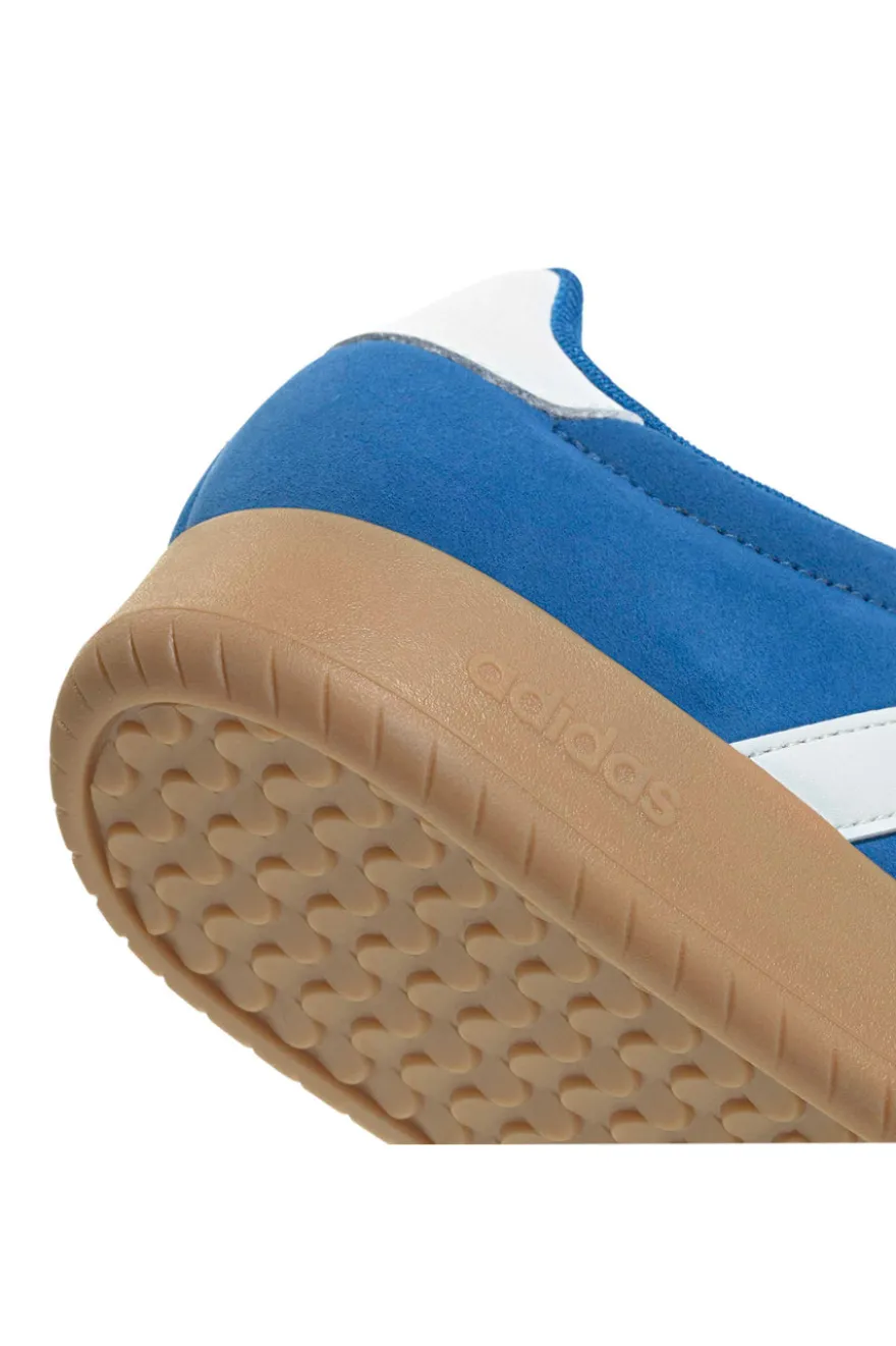 Sneakers blu in pelle con suola gum Adidas Barreda