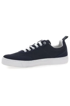 Sneakers blu in tela con suola bianca Gas 514005