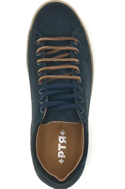 Sneakers blu in vera pelle Ptr 7250