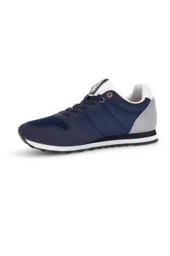 Sneakers blu inserti a contrasto comfort Marina militare MM1114