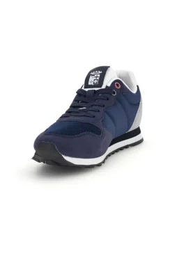 Sneakers blu inserti a contrasto comfort Marina militare MM1114