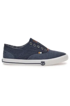 Sneakers Blu Jeans Slip-On Senza Lacci Route 66 01819