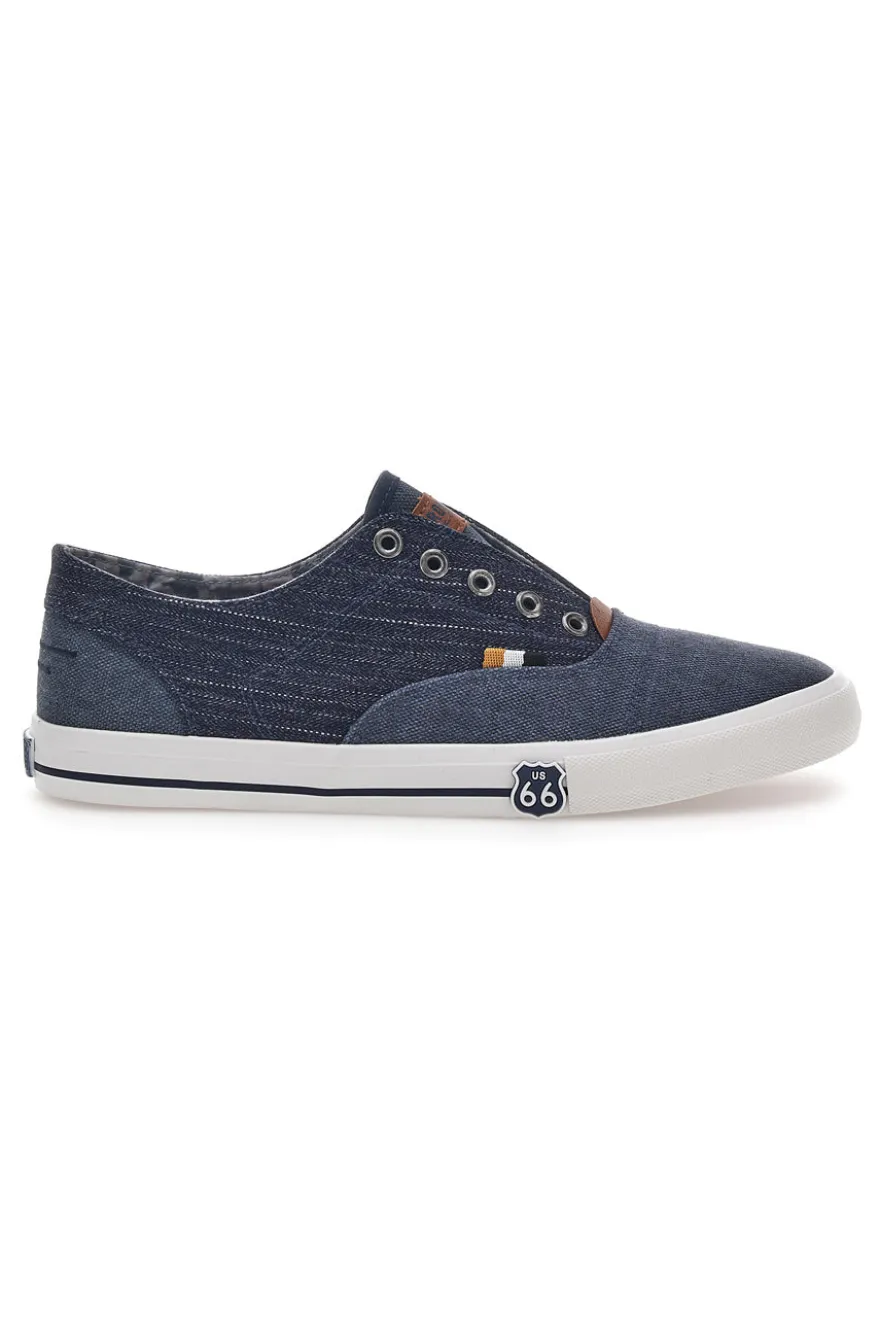 Sneakers Blu Jeans Slip-On Senza Lacci Route 66 01819