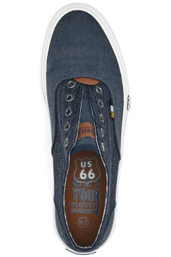 Sneakers Blu Jeans Slip-On Senza Lacci Route 66 01819
