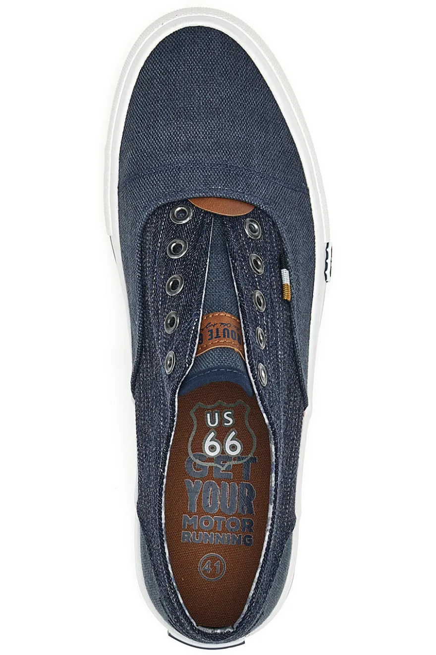 Sneakers Blu Jeans Slip-On Senza Lacci Route 66 01819