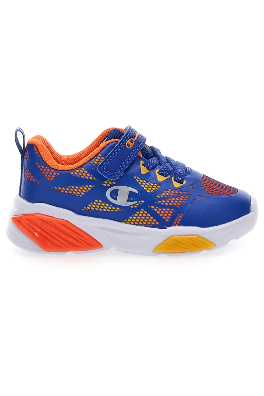 Sneakers blu multicolor con strappo Champion Wave Tri B TD