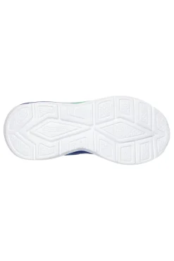 Sneakers blu multicolore con luci e chiusura a strappo Skechers Tri-namics 2.0