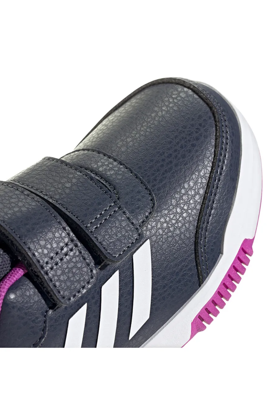 Sneakers blu navy con dettagli fucsia e chiusura a strappo Adidas Tensaur Sport 2.0 CF K