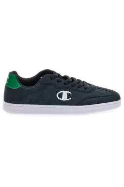 Sneakers blu navy con logo laterale e dettaglio verde Champion Prestige MS